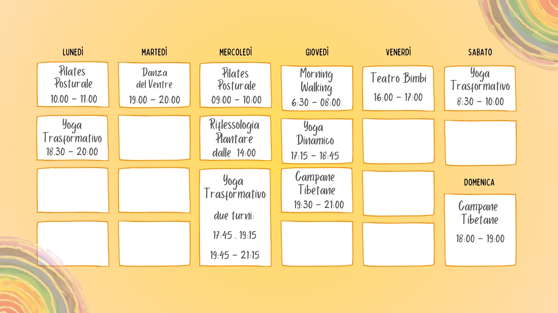 Programma Settimanale
